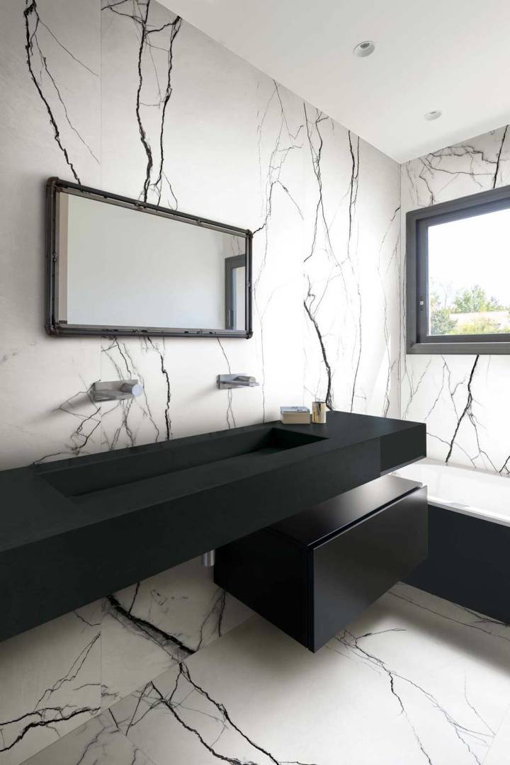 Floor Gres B&W Marble