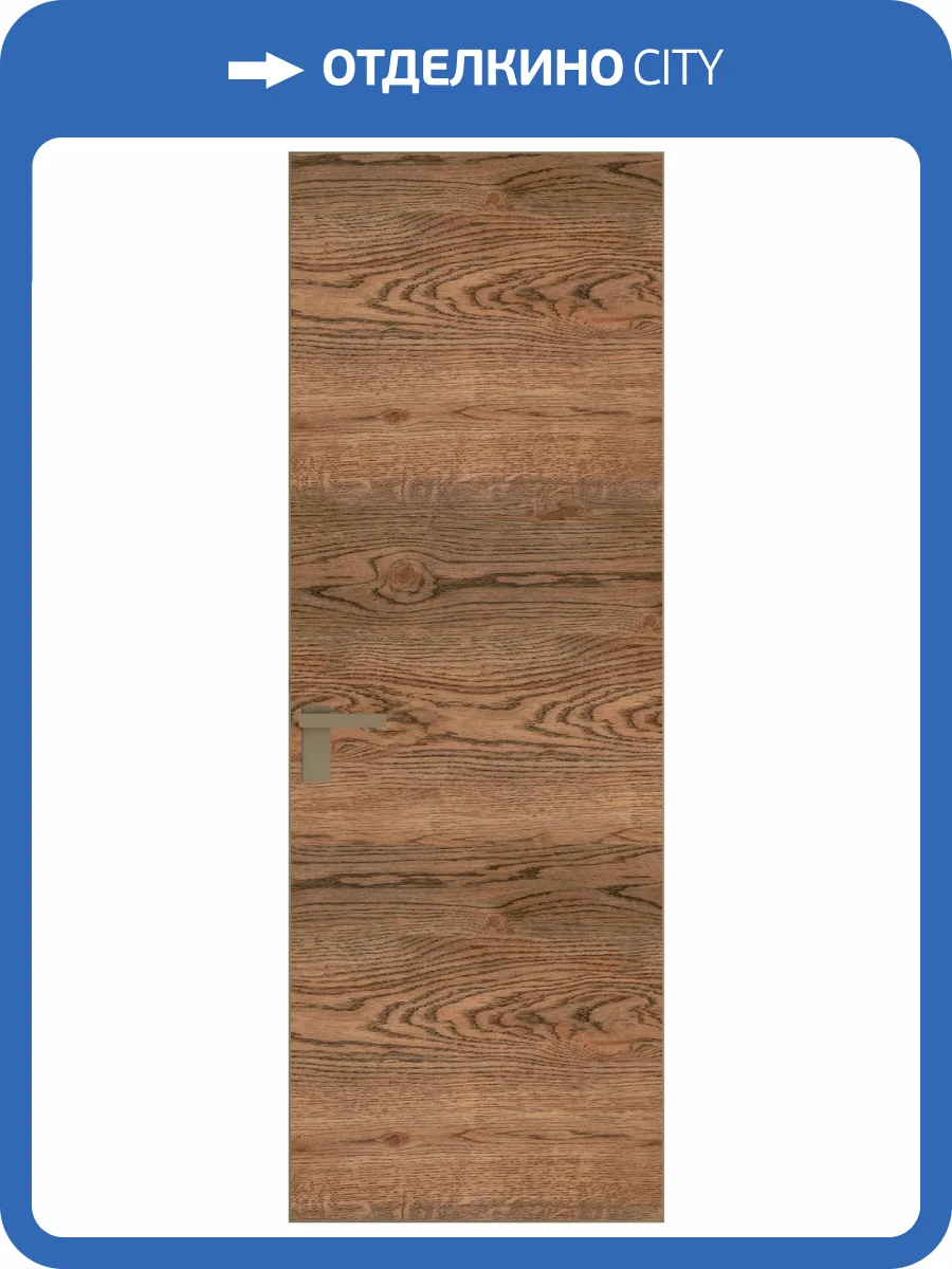 Межкомнатная дверь Profil Doors 1 AGK цвет профиля Шампань, алюминиевая панель орех 700x2000 фото 2