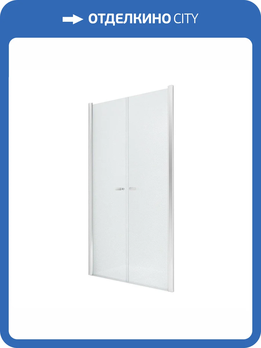 Дверь в нишу NEW TRENDY NEW SOLEO двойные двери 80x195 D-0124A (хром) фото 7