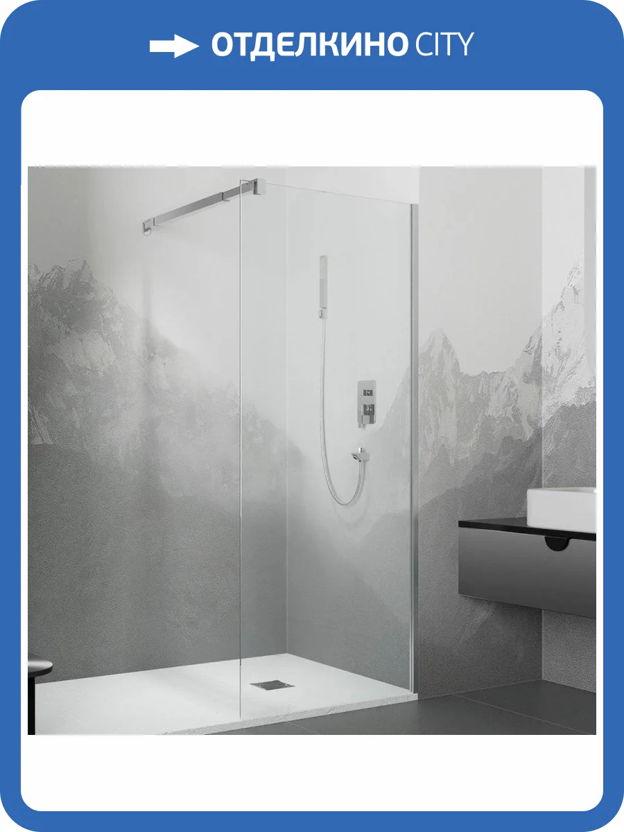 Душевая перегородка RGW WA-001 70x195, стекло прозрачное фото 5