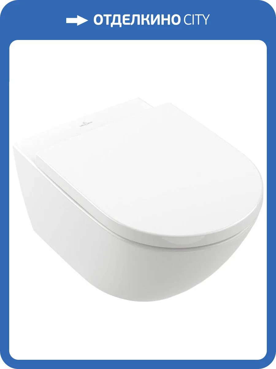 Унитаз подвесной Villeroy&Boch Subway 3.0 4670TS01 с крышкой-сиденьем микролифт, альпийский белый фото 3