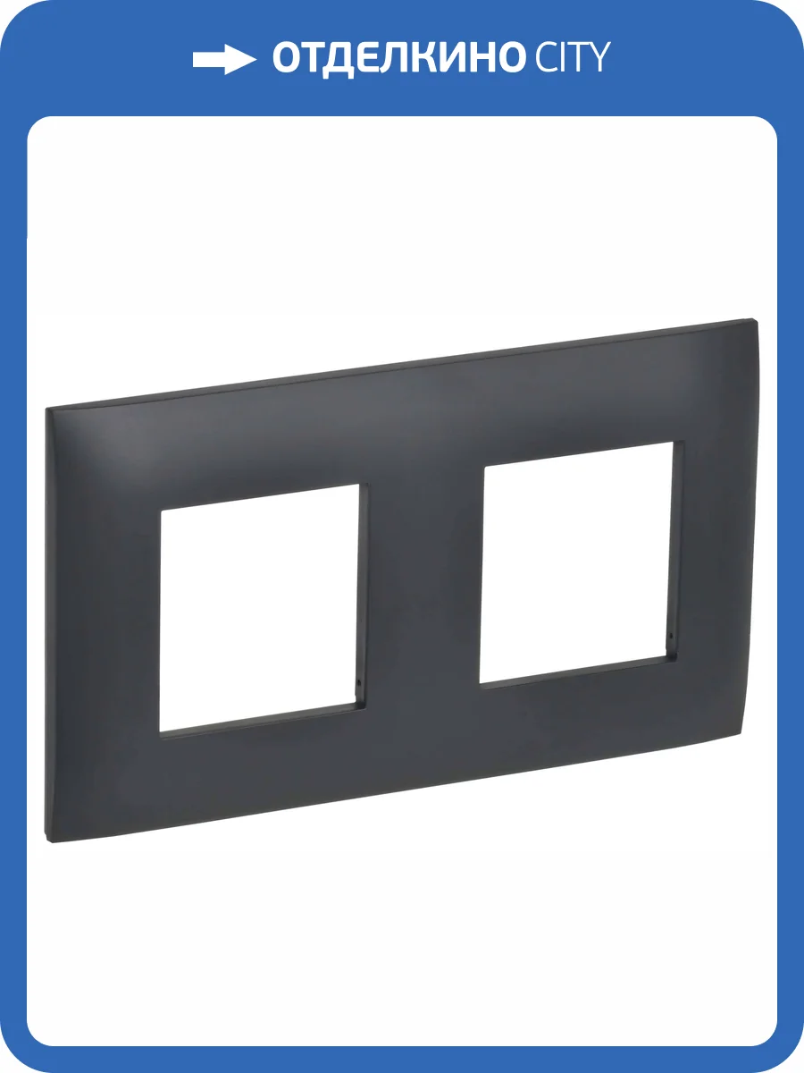 Рамка 2-постовая IEK Skandy SK-M22-K48 титан фото 6