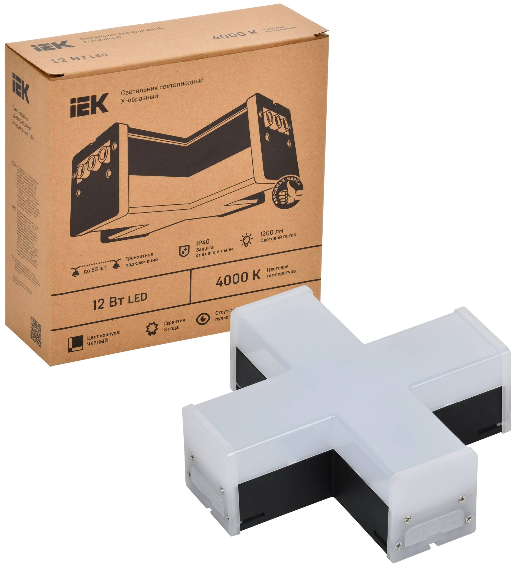 Настенно-потолочный светодиодный светильник IEK 1010 LT-LDCK-X-1010-12-40-K02 фото 8