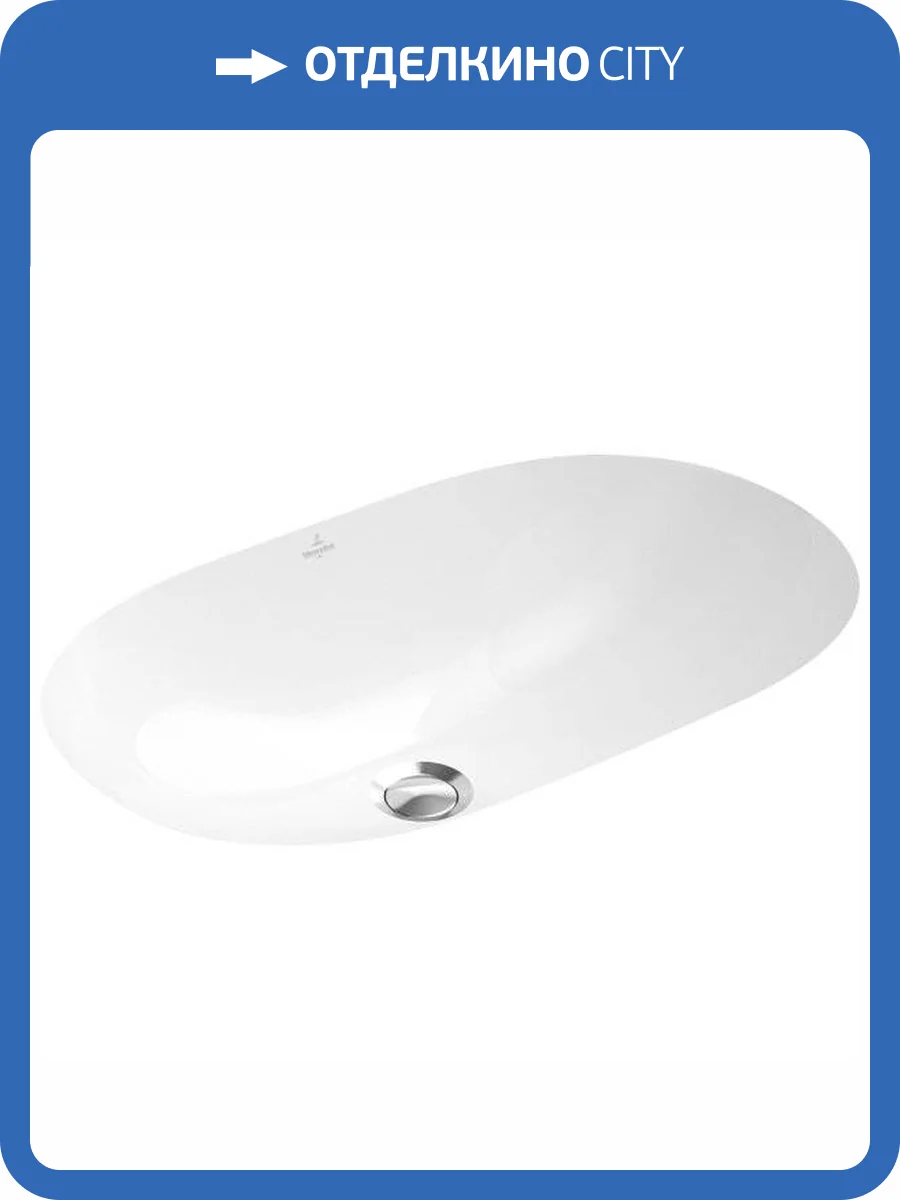 Раковина Villeroy&Boch O.Novo 416260R1 60 см, альпийский белый фото 6