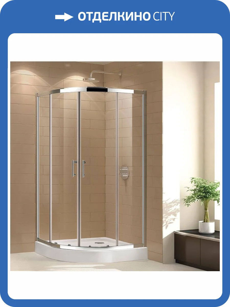 Душевой уголок Cezares ECO-O-R-2-90-C-Cr стекло прозрачное фото 7