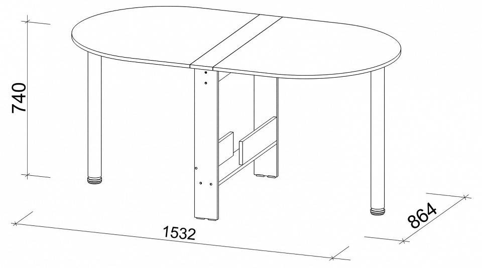Стол-книжка МФ Jazz СТК 12М СТК-12М Дуб молочный фото 5