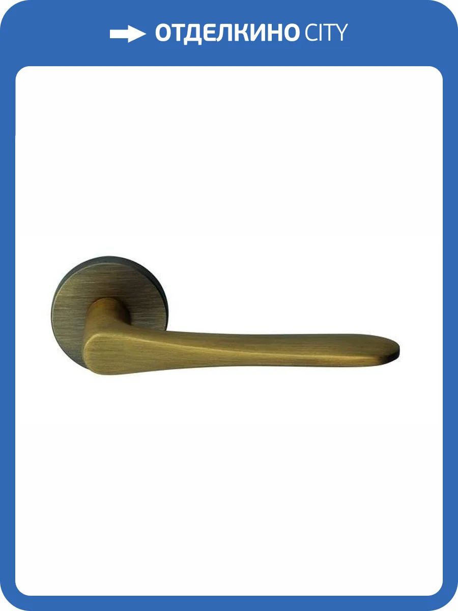 Дверная ручка Morelli AULA R5 CAFFE кофе толщина розетки - 7мм фото 3