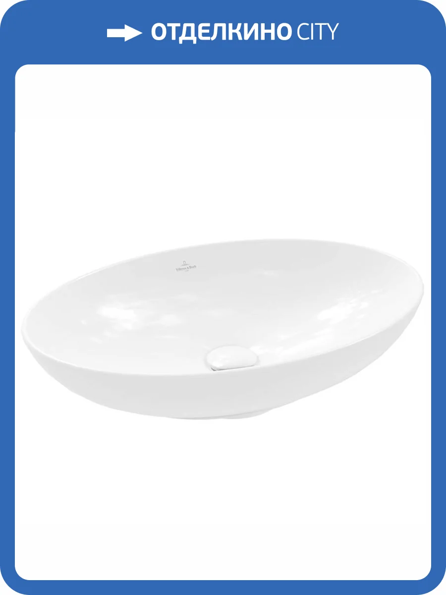 Раковина Villeroy&Boch Loop & friends 4A480001 62 см, альпийский белый фото 8