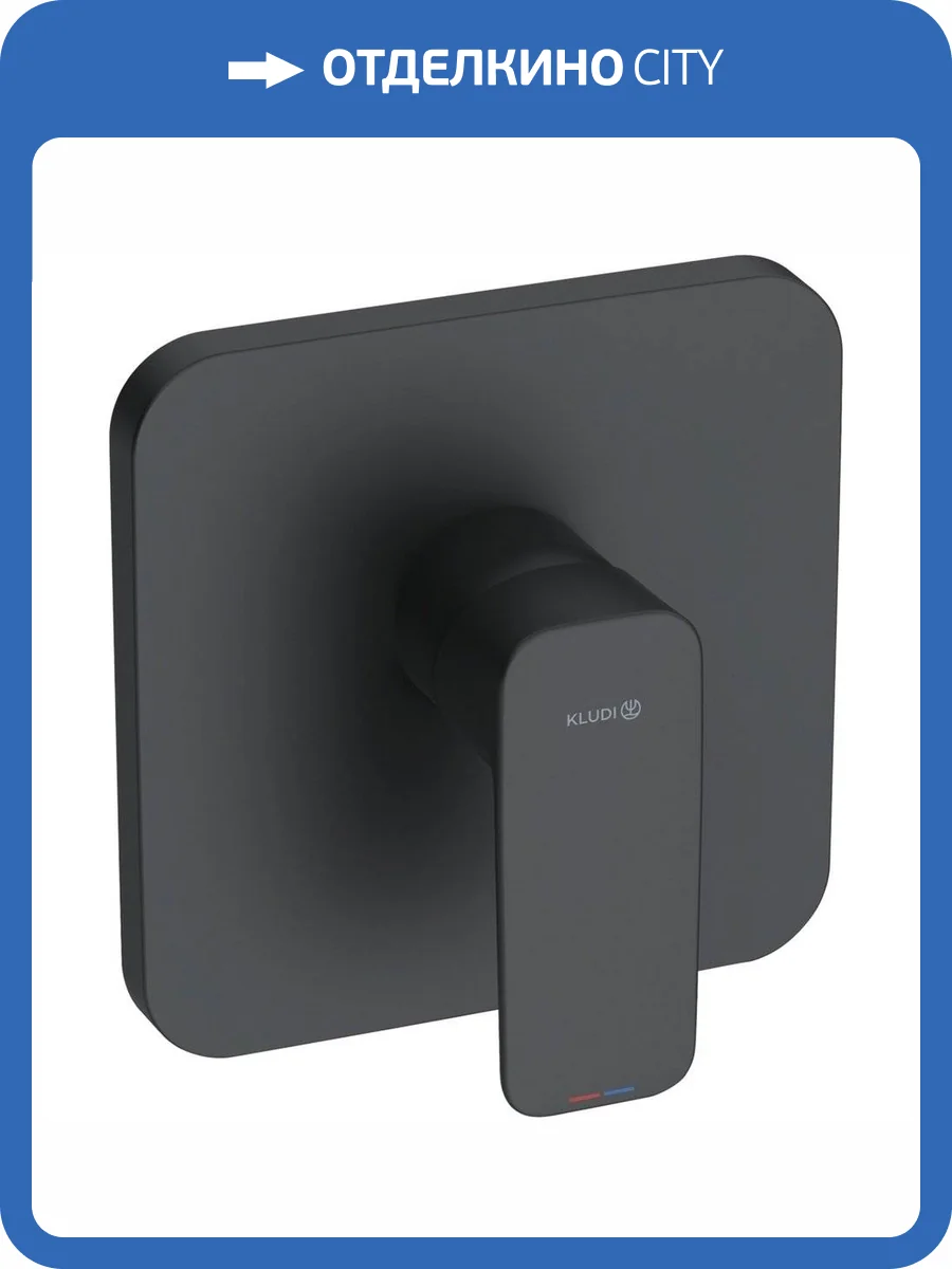 Смеситель для душа Kludi Pure&Style 406553975 черный матовый фото 4