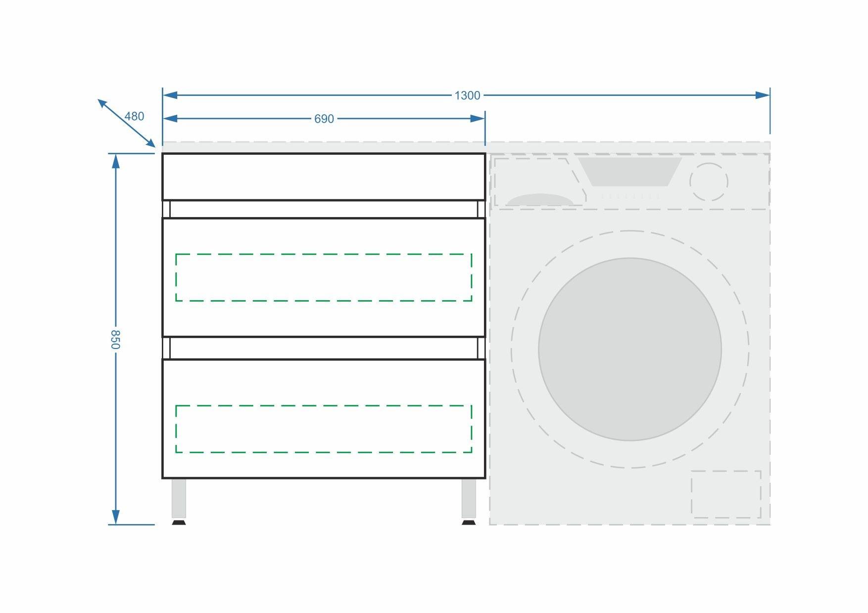 Тумба под раковину Stella Polar Мадлен 130 SP-00000475 белый фото 7