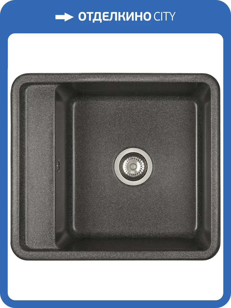 Мойка кухонная AQUATON Беллис 57 графит фото 4