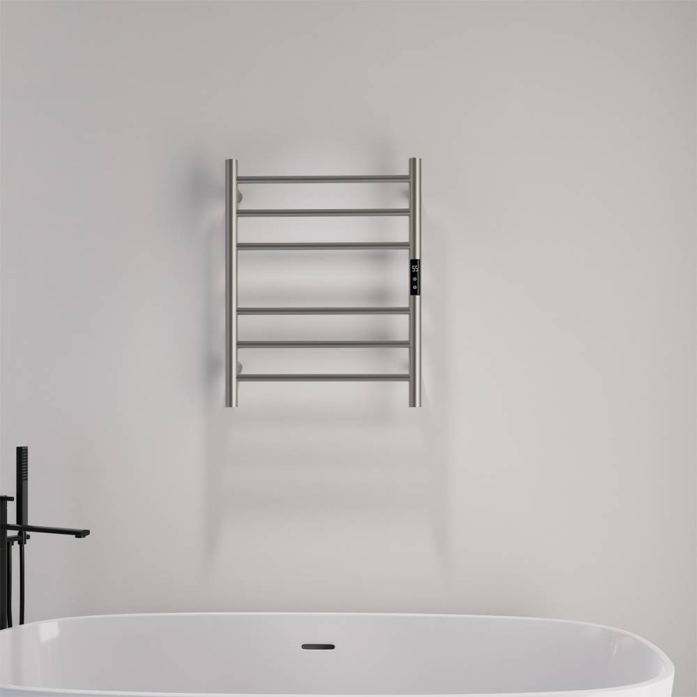 Полотенцесушитель электрический Abber Standard AH4606BST сталь брашированная, 63x50 фото 2