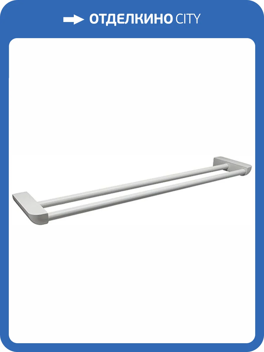 Полотенцедержатель Wasserkraft Kammel K-8340white двойной фото 5