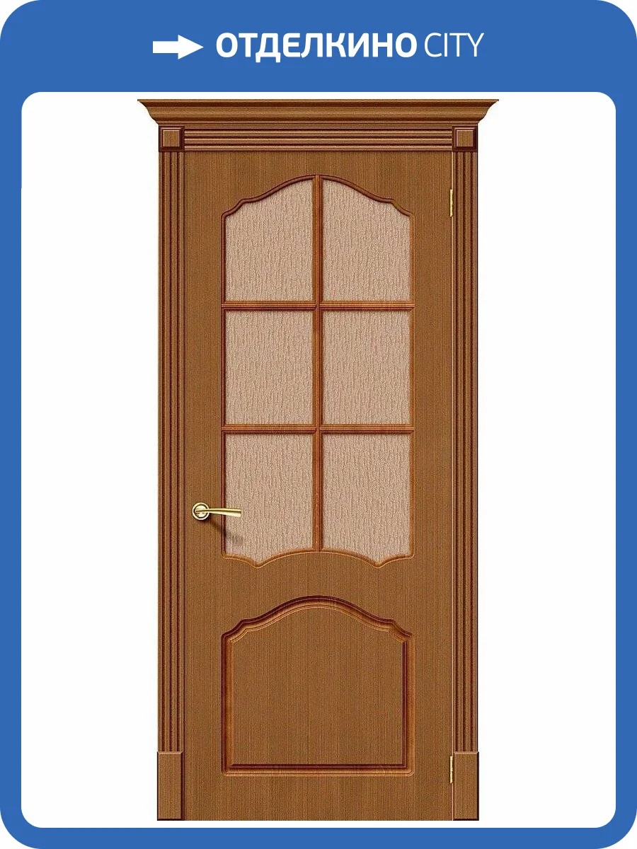 Межкомнатная дверь Bravo 003-0122 Каролина Ф-11 Орех 2000x700 фото 2