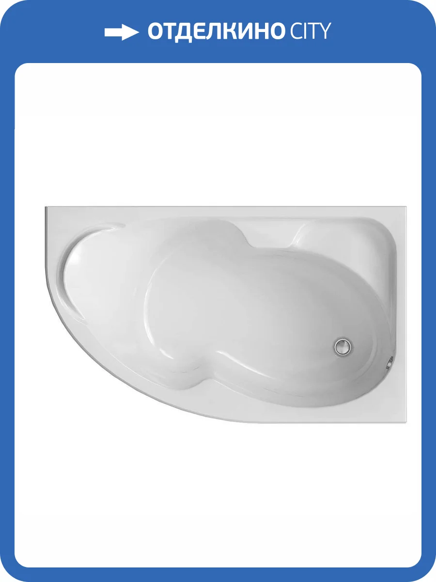 Акриловая ванна Creto Doris 160x100 правая, с каркасом фото 10