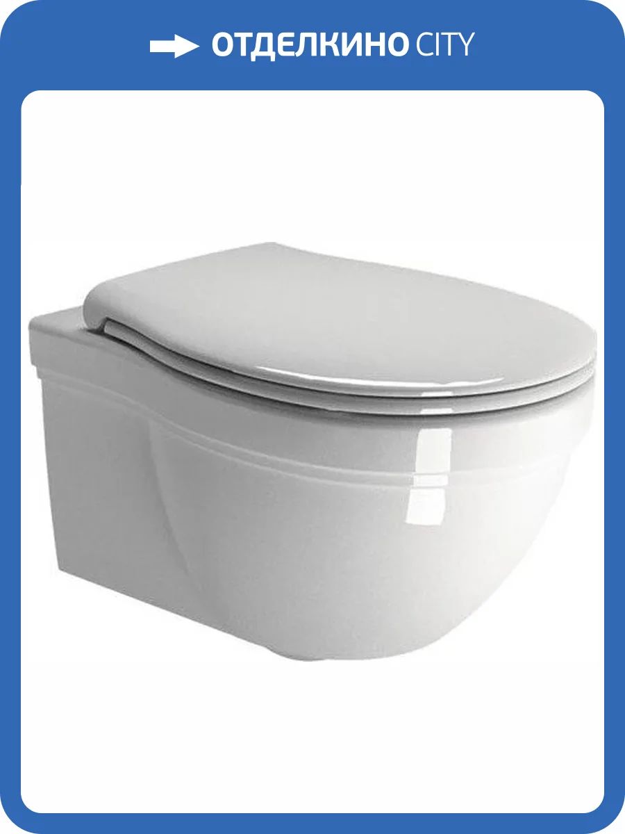 Чаша для подвесного унитаза GSI Classic 871211 белый фото 5