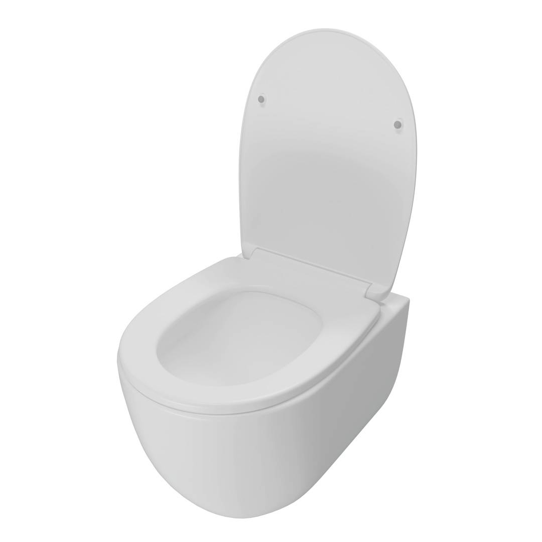 Унитаз подвесной Watersense Amelia Vortex W00157 безободковый, сиденье микролифт фото 3