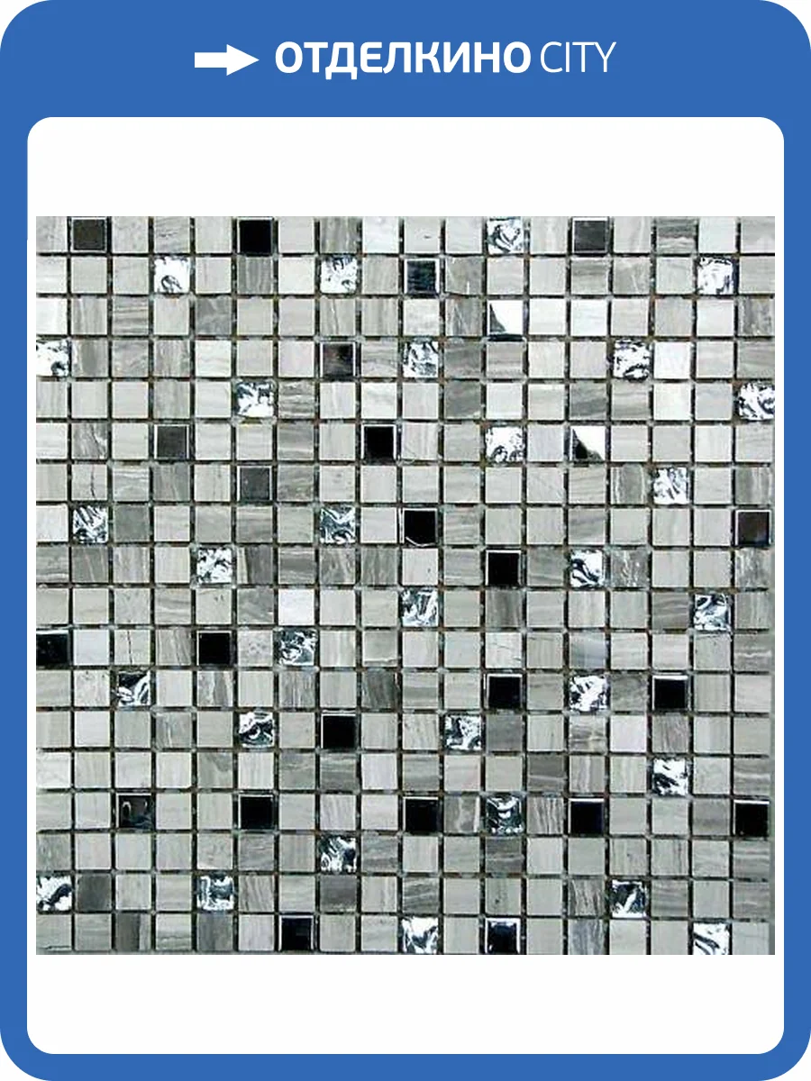 Мозаика Bonaparte Tokyo из натурального камня (1.5x1.5) 30.5x30.5 фото 2