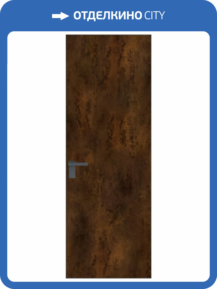 Межкомнатная дверь Profil Doors 1 AGK цвет профиля Серая ночь, алюминиевая панель бронза 800x2000 фото 2