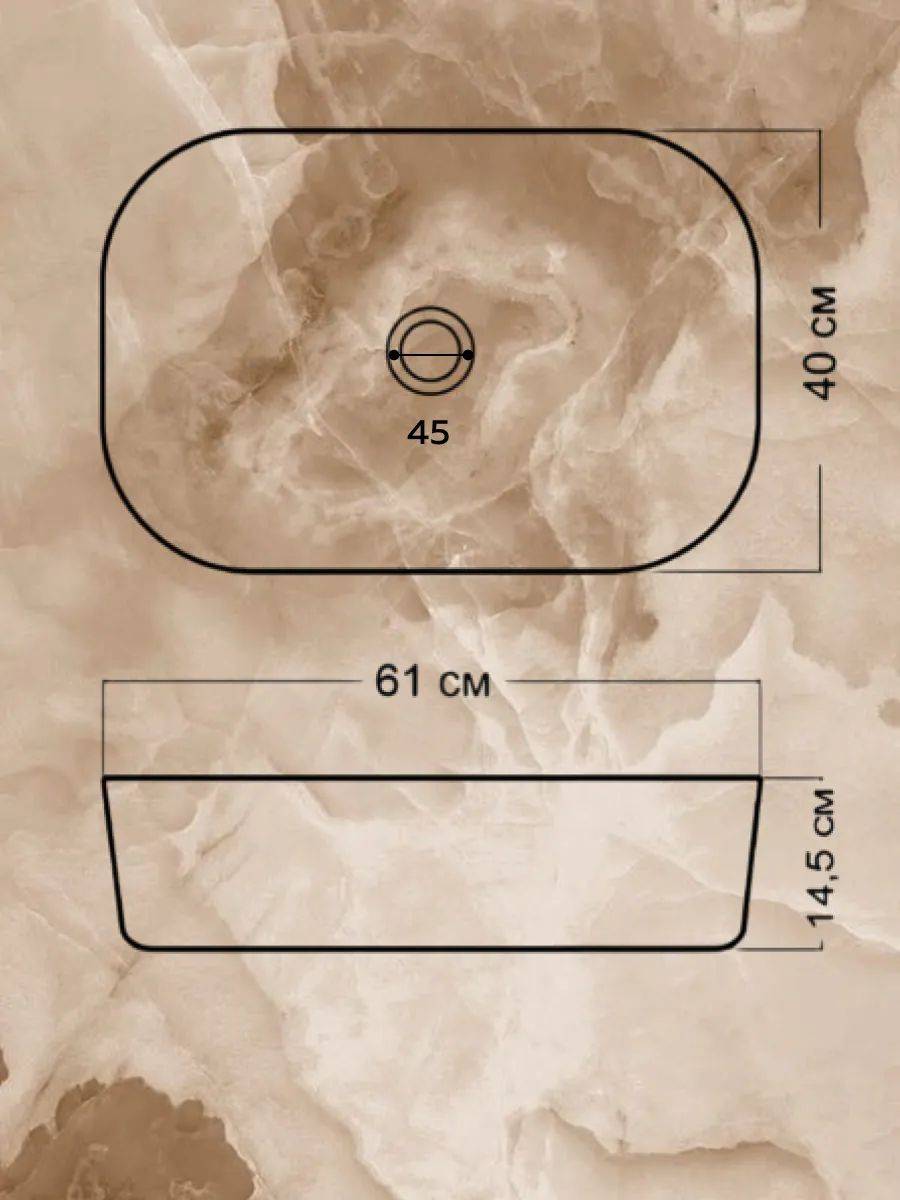 Раковина Watersense Rita 60 W00059 графит матовый фото 5