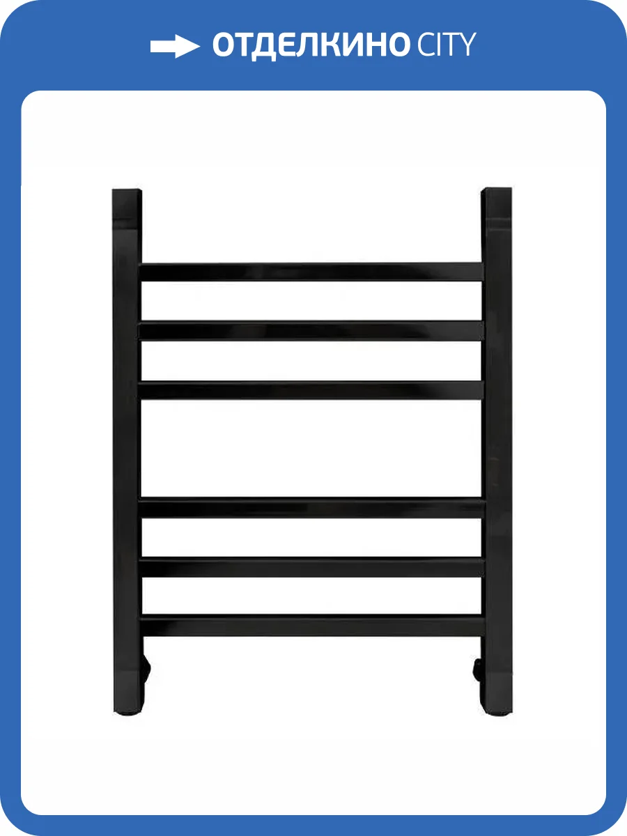 Полотенцесушитель водяной Indigo Aletto LALWPF60-50BR 63.5x53 Черный фото 2