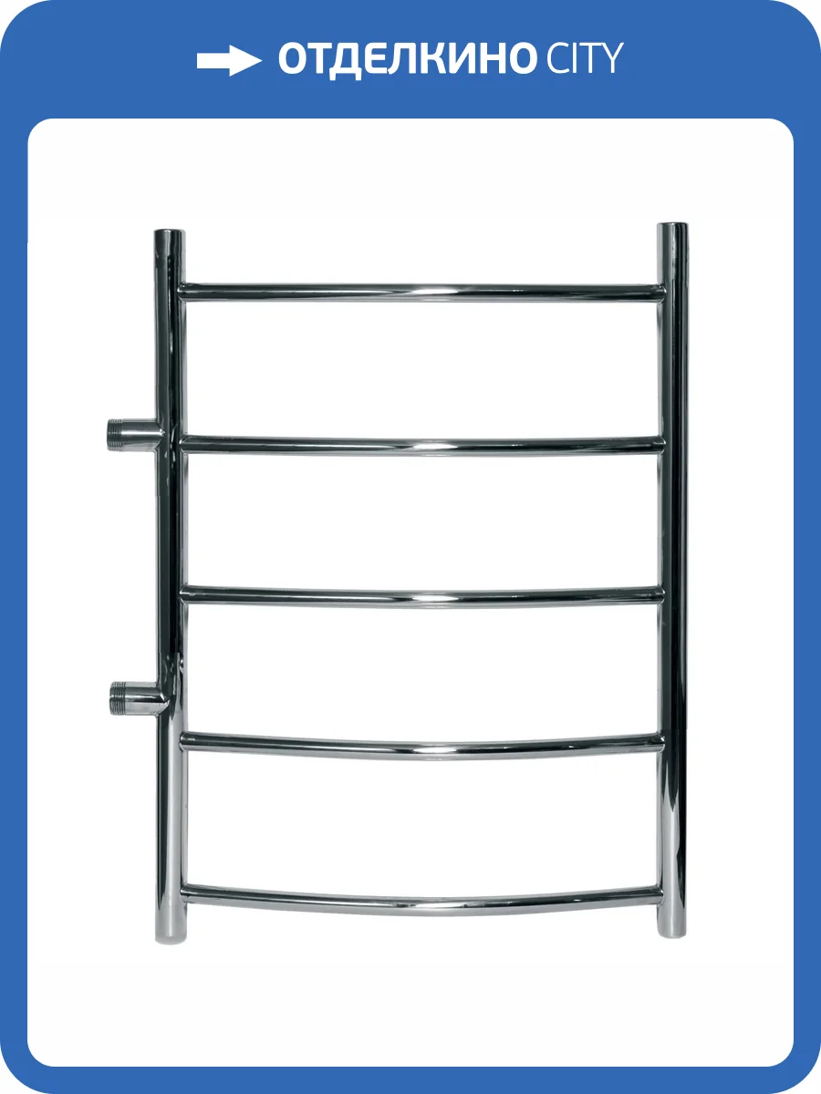 Полотенцесушитель водяной Ника Arc ЛД 60/50 боковое подключение, хром фото 3