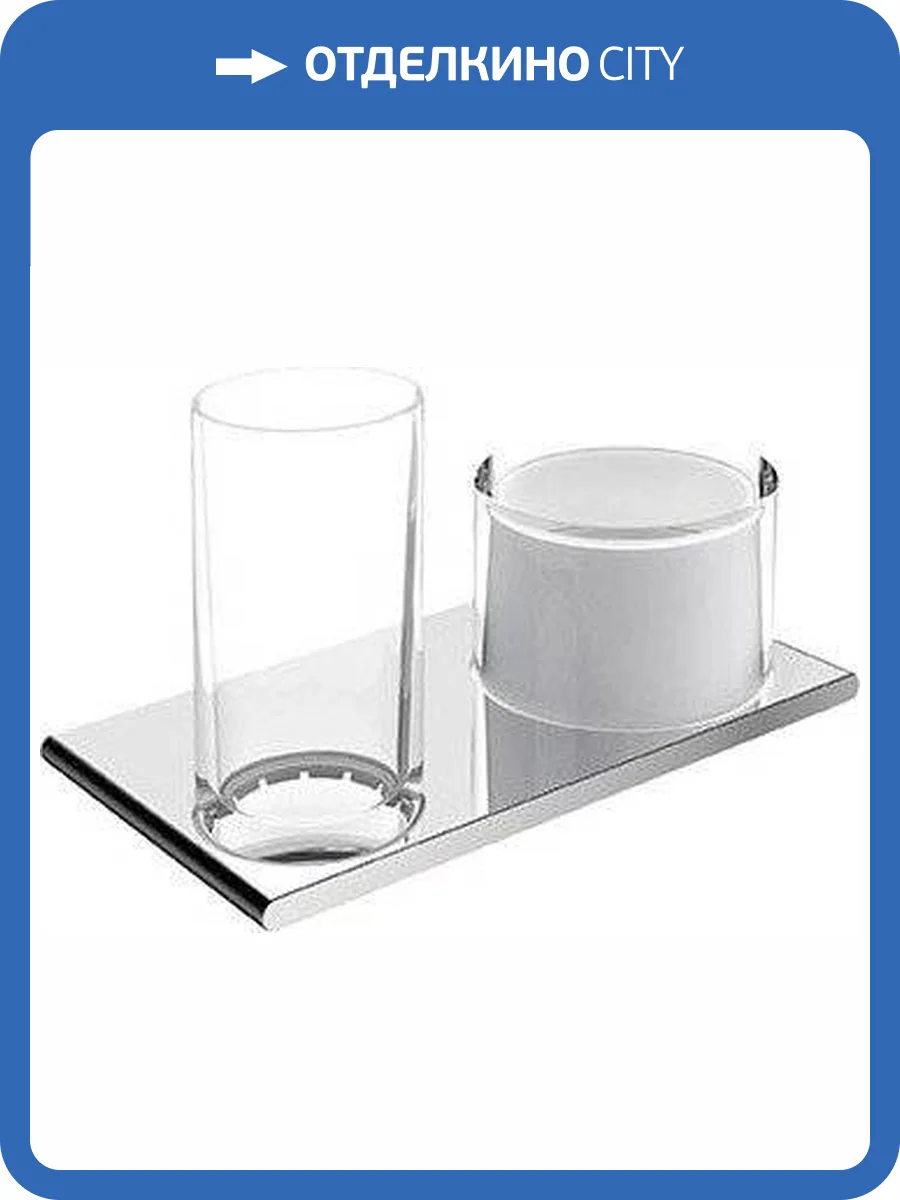 Дозатор Keuco Edition 400 11553 со стаканом, хром фото 5