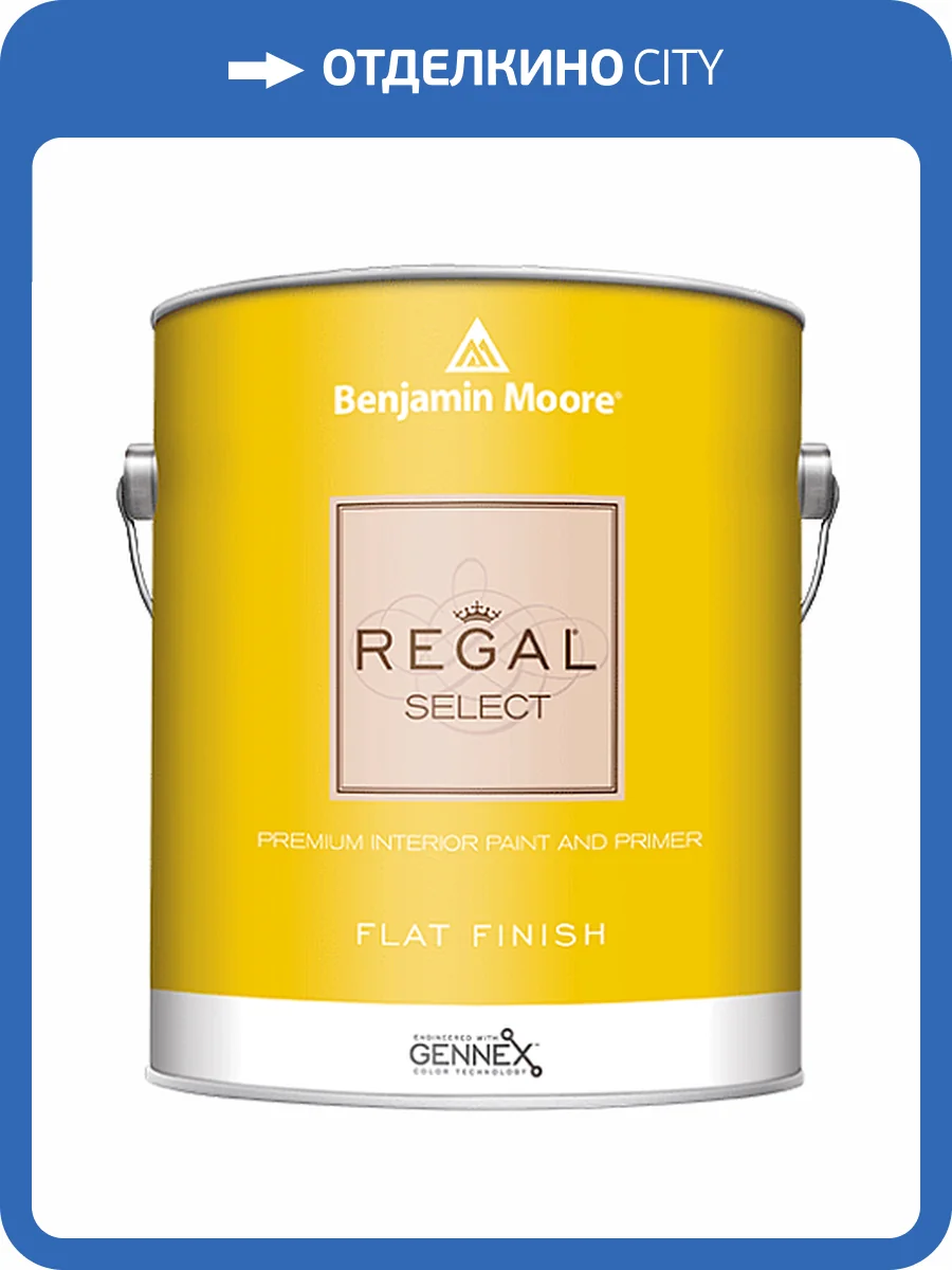 Краска Benjamin Moore Regal Select Interior Flat Finish 547 3.785 л фото 2