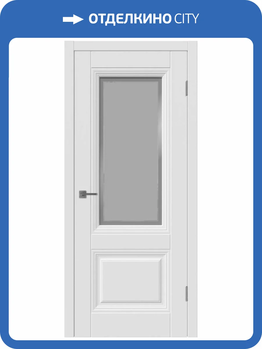 Межкомнатная дверь Владимирская Фабрика Дверей Barcelona 2 Polar стекло Art cloud line 900x2000 фото 2