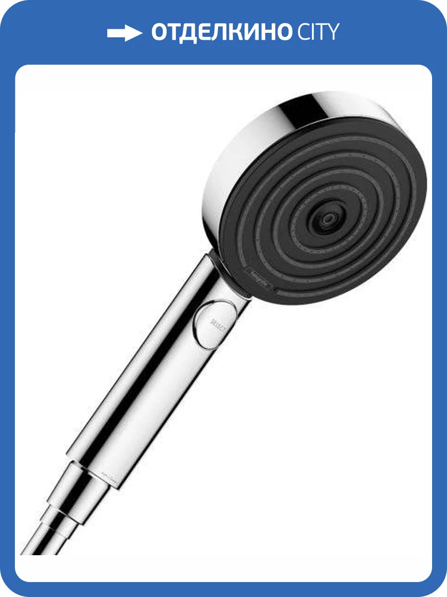 Лейка для душа Hansgrohe Pulsify 24110000 Relaxation 105 3jet, хром фото 9