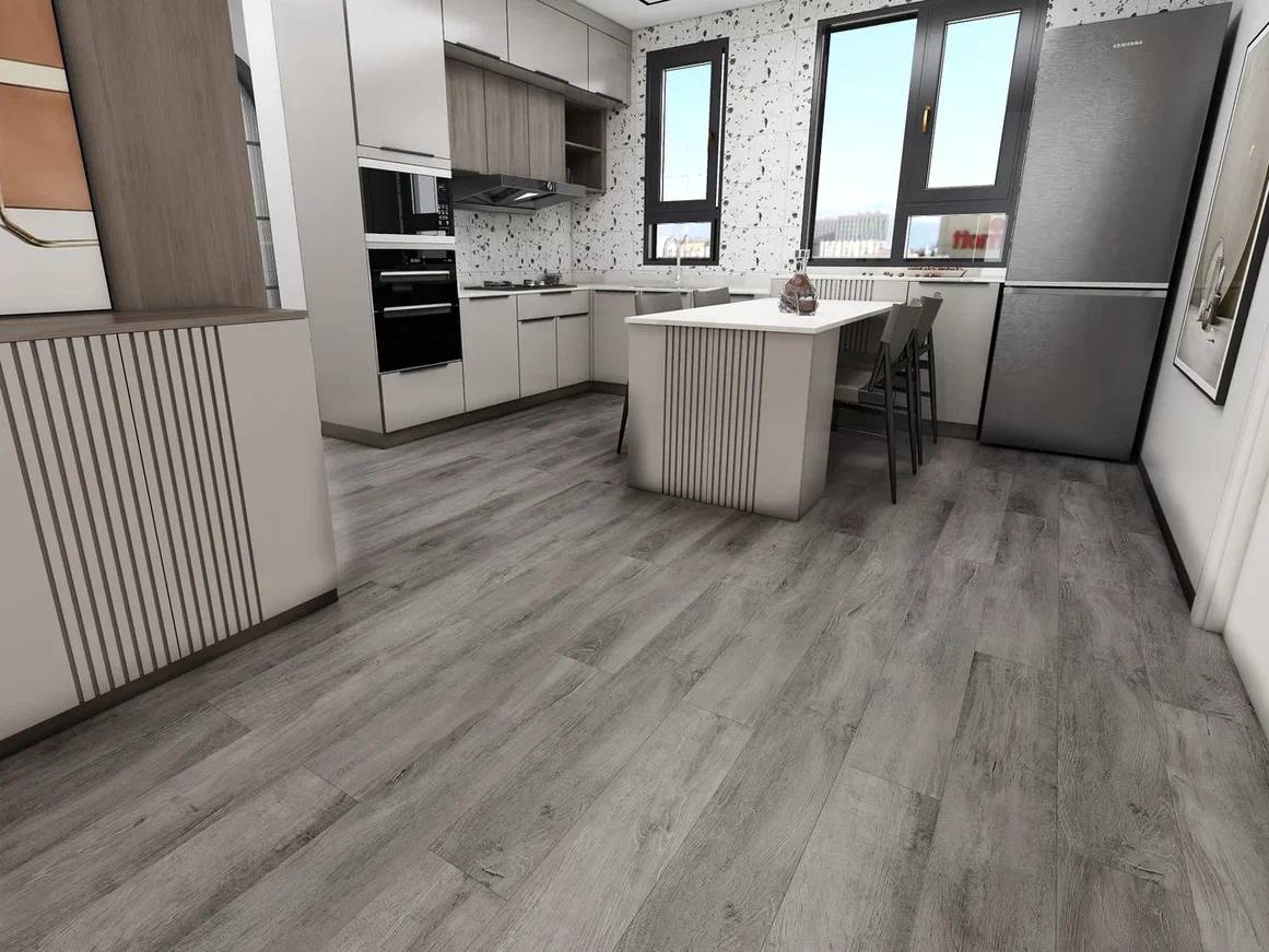SPC Ламинат Icon Floor Black/Black Wide 4/43 4V BW-31 Дуб Лакруа 1220x184 фото 5