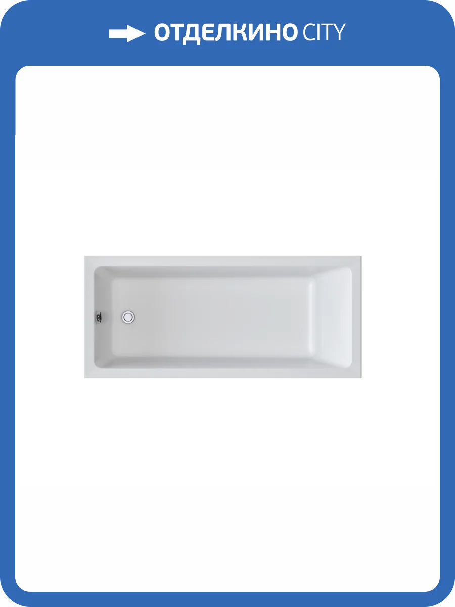 Акриловая ванна Creto Bosco 17-17075 белая, без каркаса, 170x75 фото 6