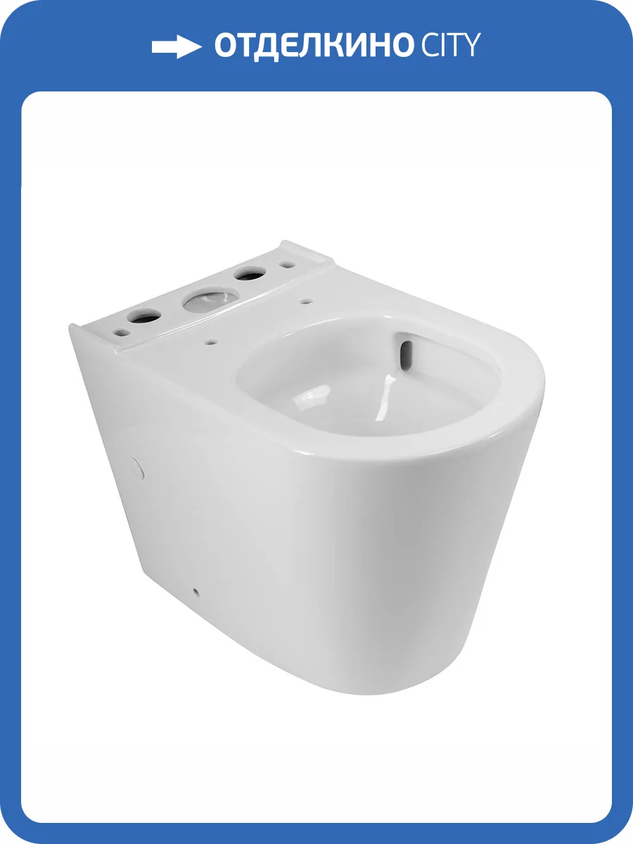 Чаша напольного унитаза BelBagno Flay-R BB2149CP-TOR/SC безободковая, сиденье микролифт, белая фото 3