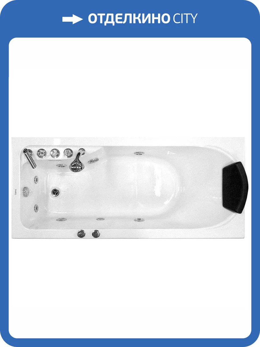 Акриловая ванна Gemy G9006-1.7 B (L) 170x75 левая фото 4