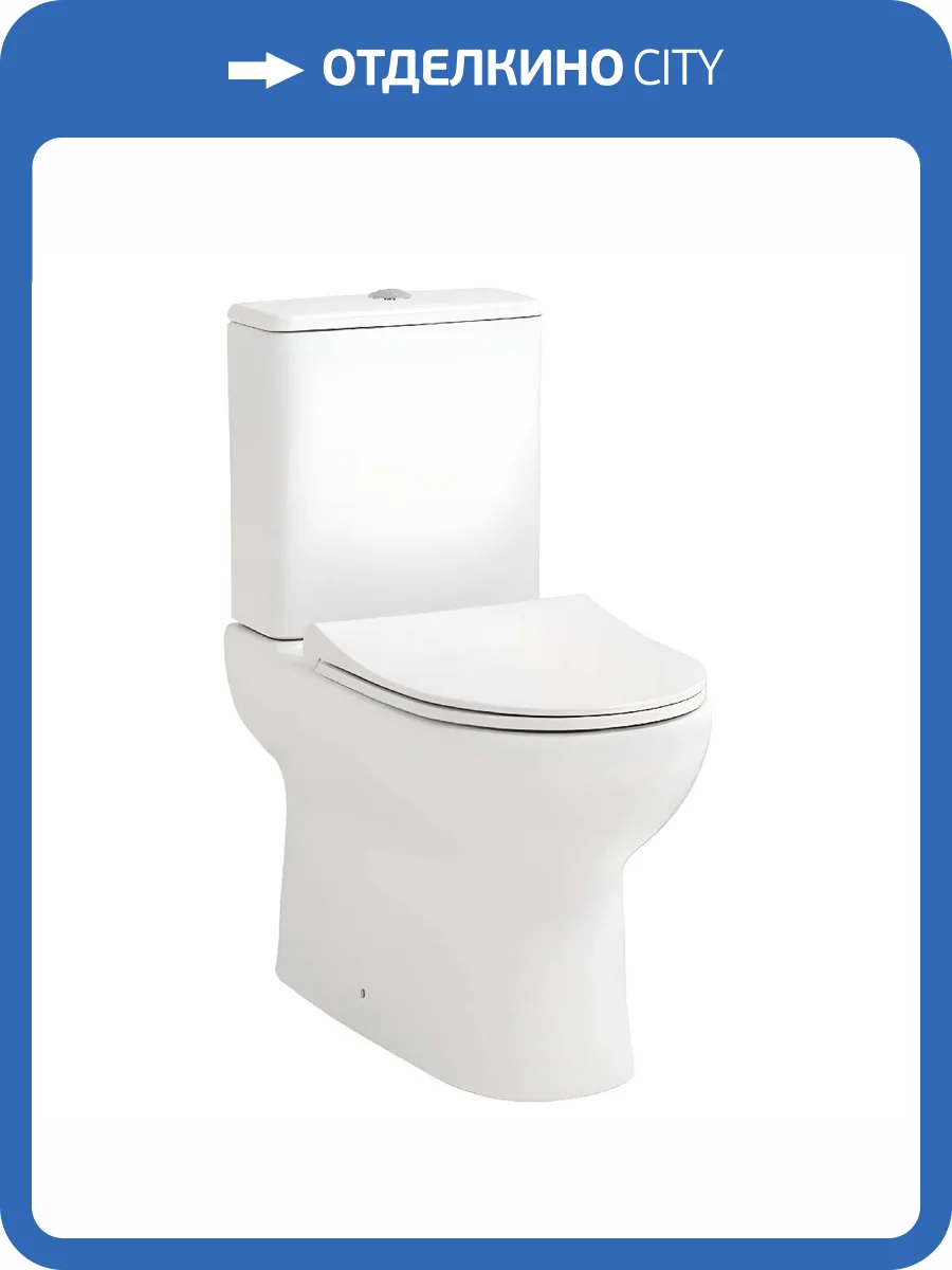 Унитаз-компакт Gural Vit Compact Slim KO06KLZ00&KO02RZV00 белый фото 3