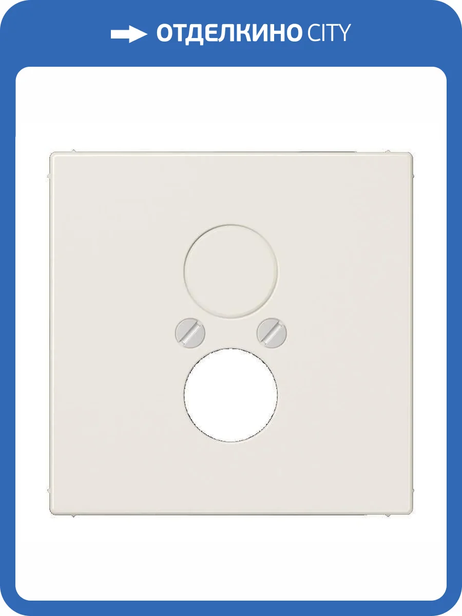 Накладка для 2-х акустических гнезд L2S Jung LS 990 слоновая кость LS962 фото 2