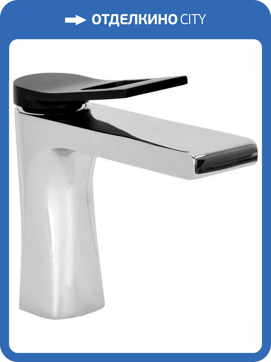 Смеситель для раковины Bronze de Luxe Element EL02CB черный, хром фото 5