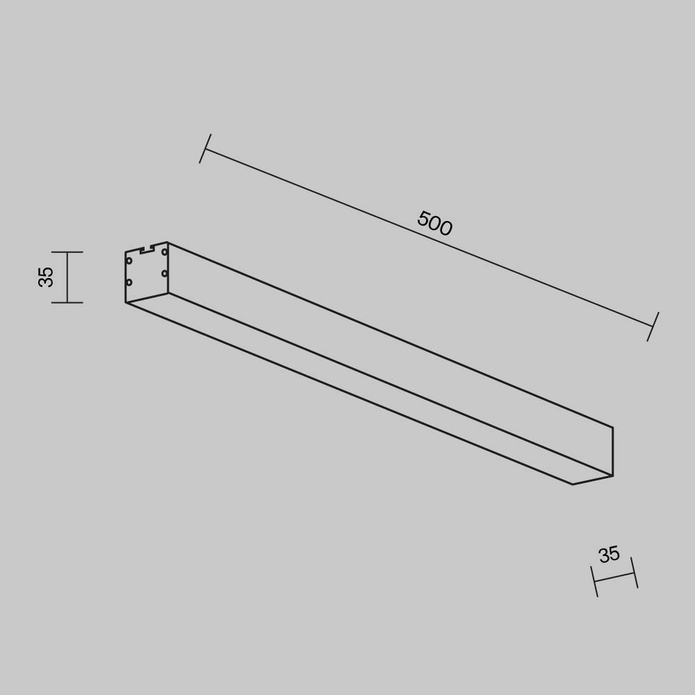 Потолочный линейный светодиодный светильник Technical LL311009 фото 8