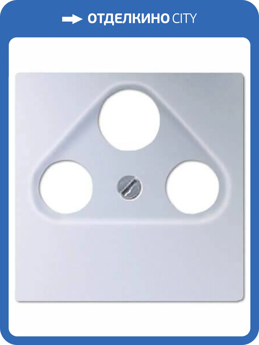 Накладка TV-SAT-FM розетки Jung A 500 алюминий A561PLSATAL фото 2