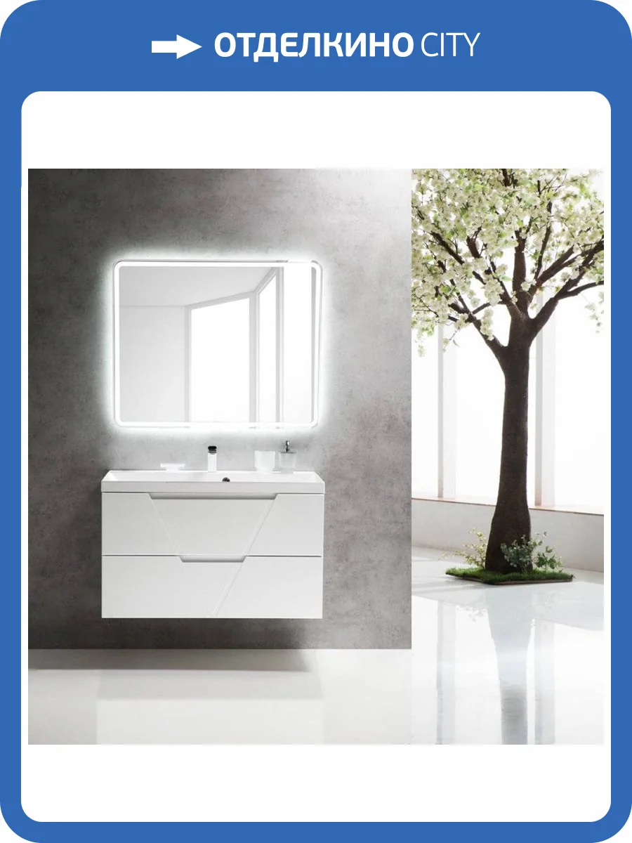 Мебель для ванной BelBagno Vittoria 100 bianco lucido фото 8