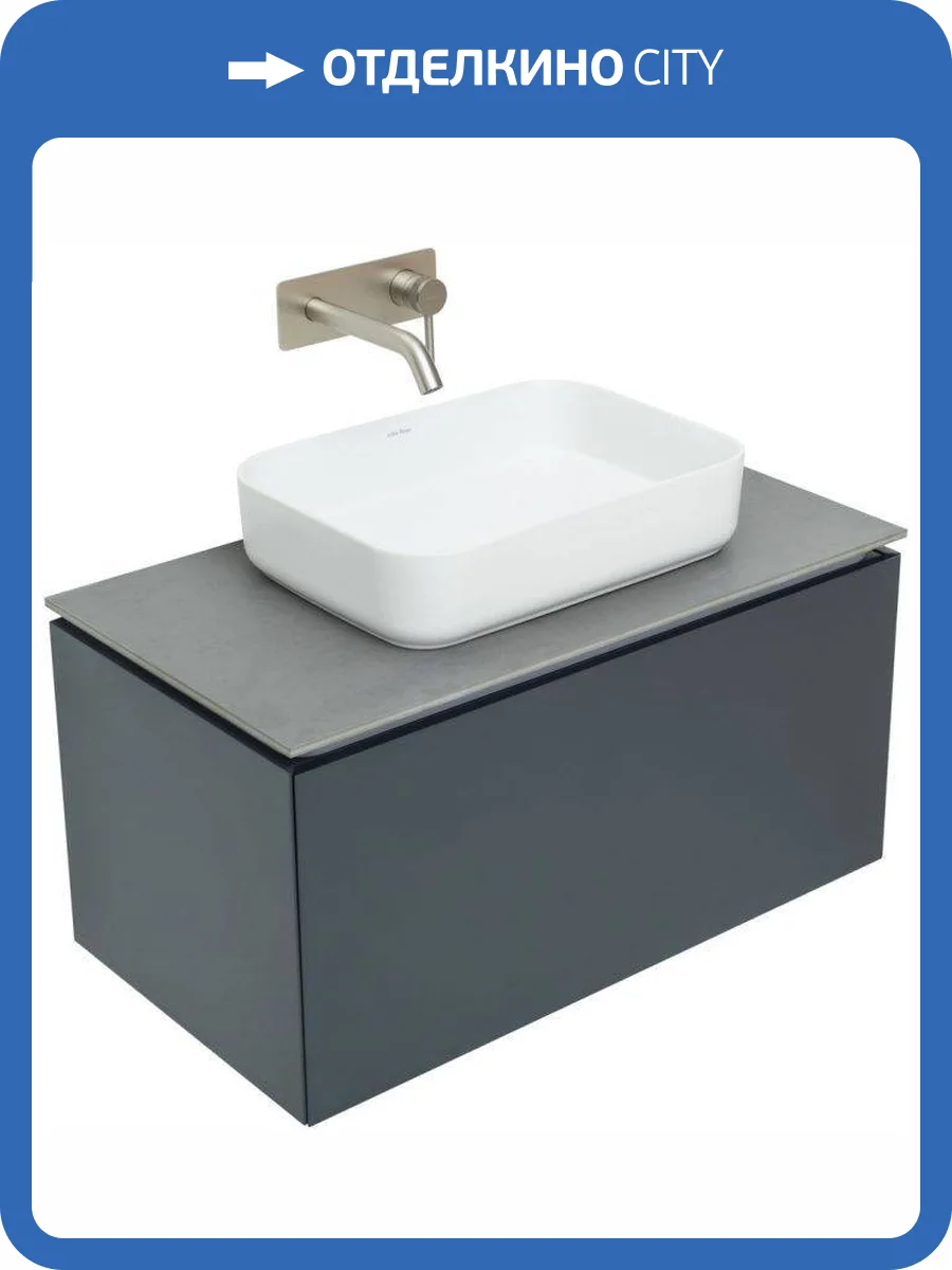 Тумба под раковину Allen Brau Infinity 85 1+1 1.21002.AM Антрацит Матовый фото 18