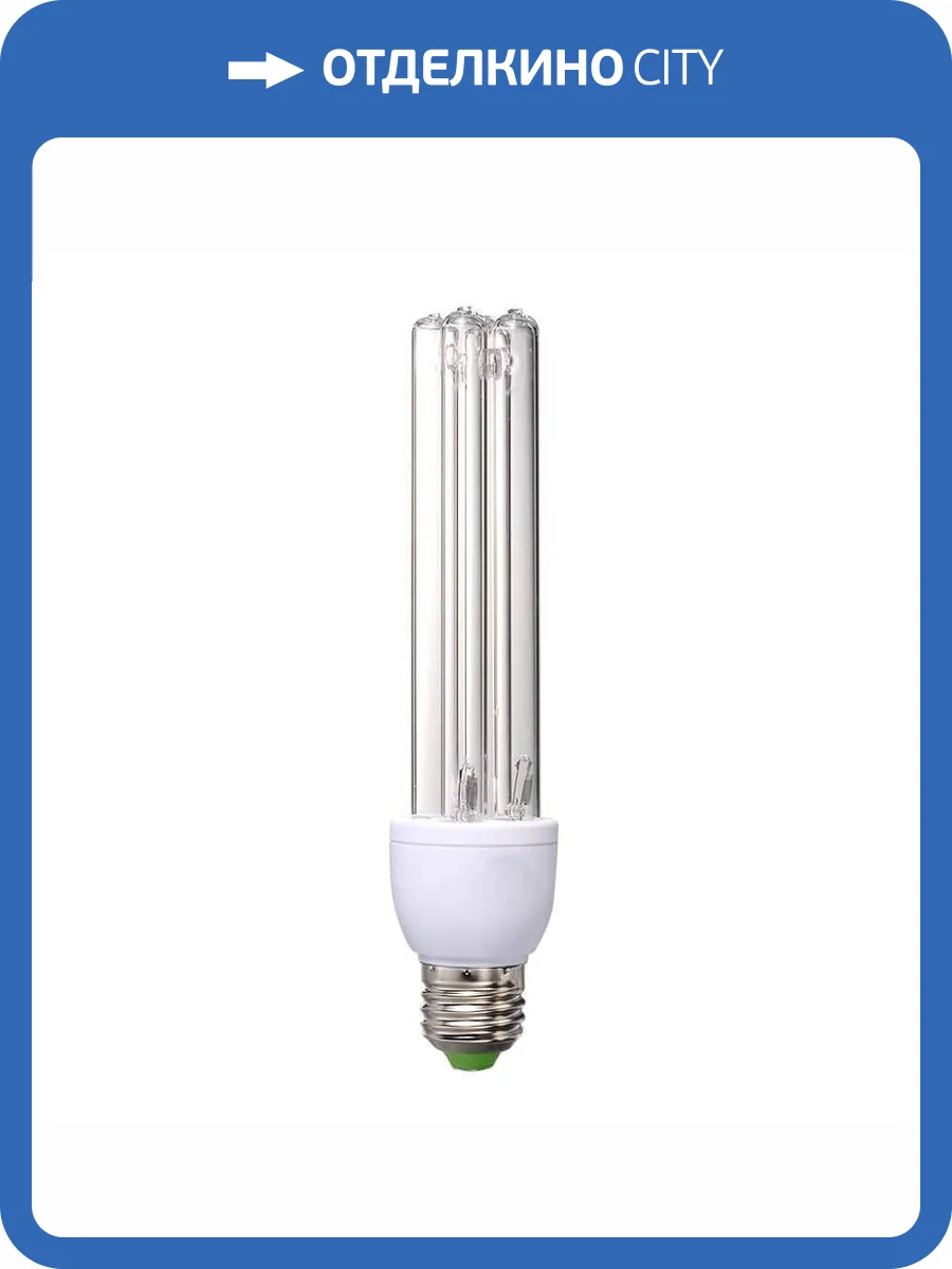 Лампа ультрафиолетовая бактерицидная Uniel E27 25W прозрачная ESL-PLD-25/UVCB/E27/CL UL-00007271 фото 2