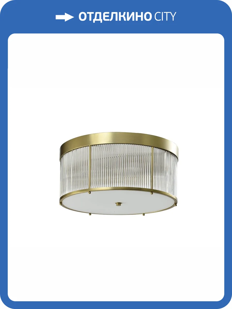 Потолочный хрустальный светильник Newport Sonya 3296/PL brass new фото 2