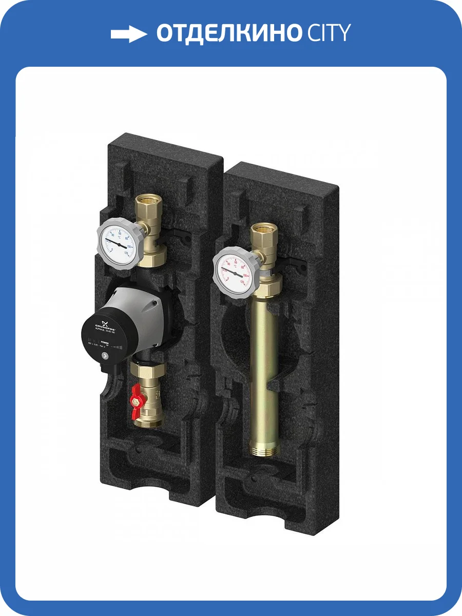 Насосная группа Meibes V-UK 1 без насоса, без смесителя, подающая линия слева фото 3