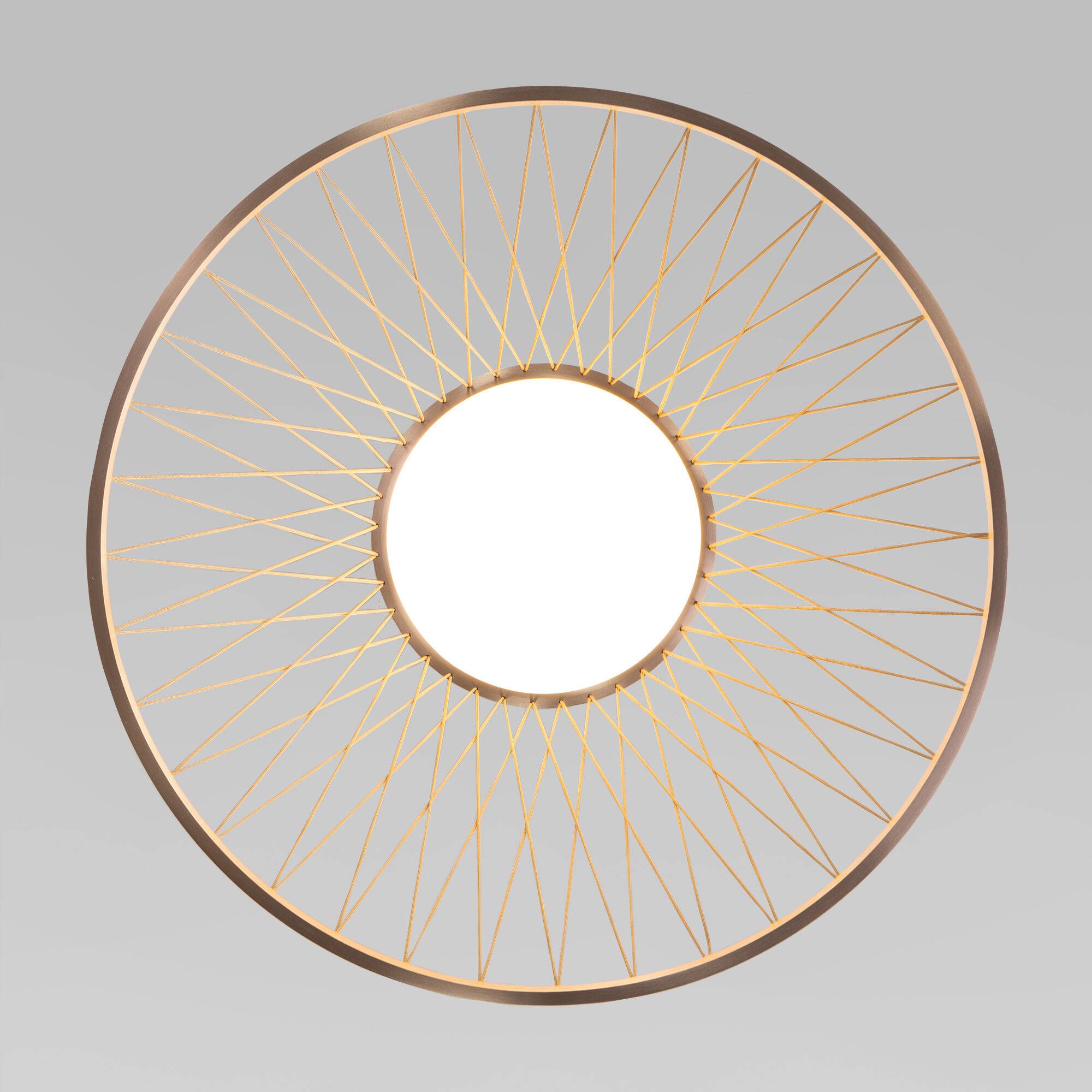 Потолочный светодиодный светильник Eurosvet Cesta 40019/1 LED коричневый фото 5