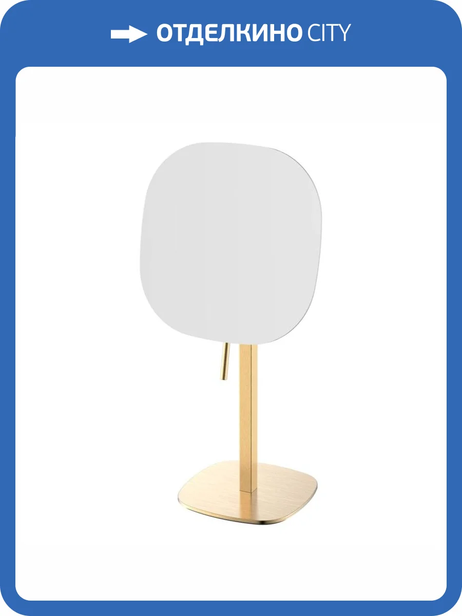 Зеркало настольное с увеличением 5х JAVA S-M113LB матовое золото фото 3