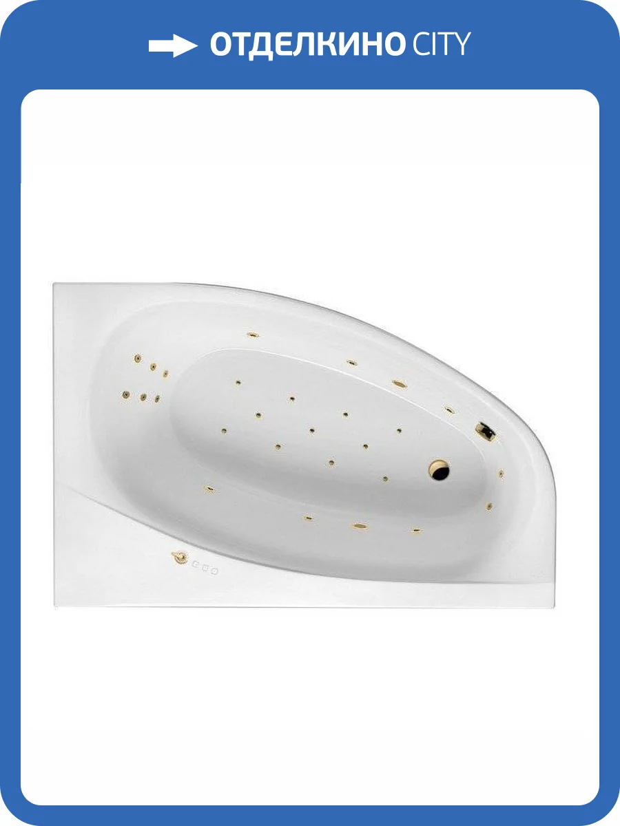 Акриловая ванна Excellent Kameleon ULTRA WAEX.KMP17.ULTRA.GL 170x110 правая, золото фото 4