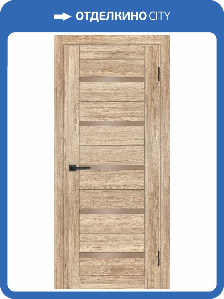 Межкомнатная дверь Profilo Porte PSL-7 полотно Сан-ремо натуральный, стекло бронза сатинат 900x2000 фото 2