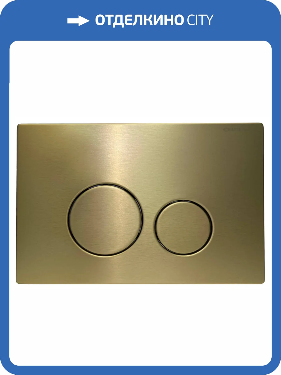 Кнопка смыва CHARUS Robusto FP.330.BG.05 Брашированное золото фото 4