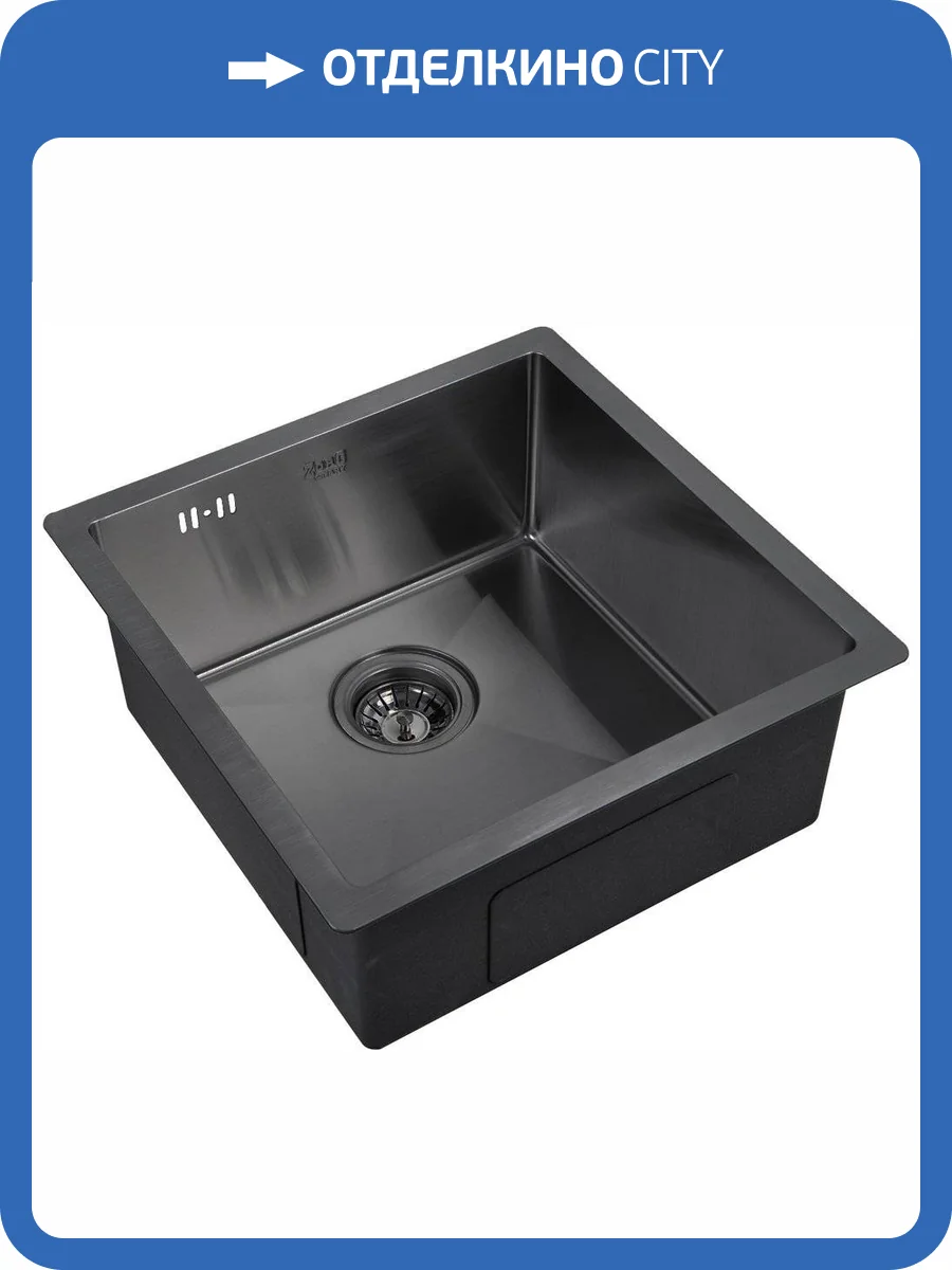 Мойка кухонная Zorg Inox Pvd 4444 grafit фото 3
